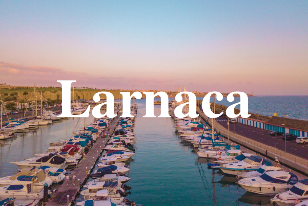 Living in Larnaca: A picturesque view of the port and coastal lifestyle.