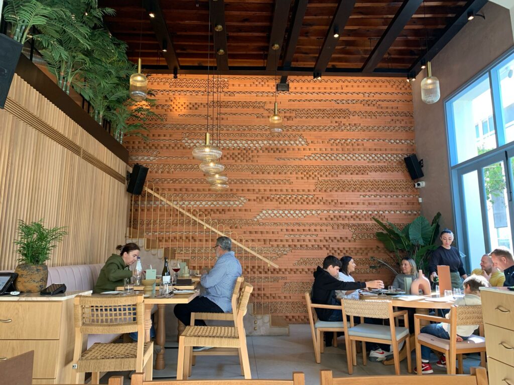 interior of onar restaurant in paphos