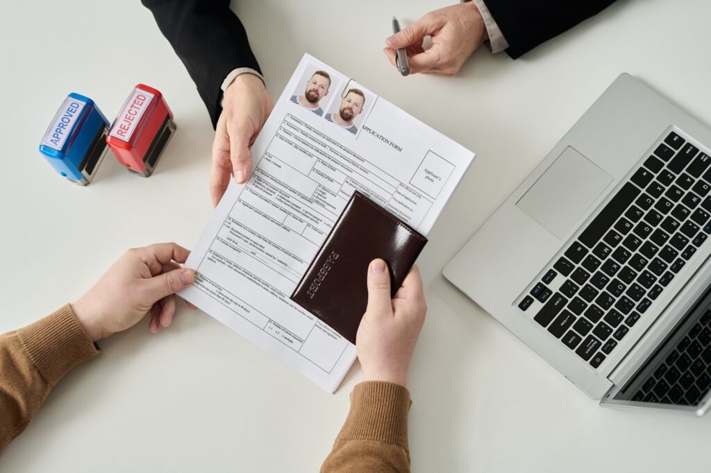 Man applying for Yellow slip in cyprus