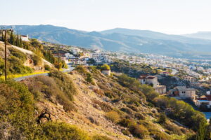 view of the village in Cyprus.